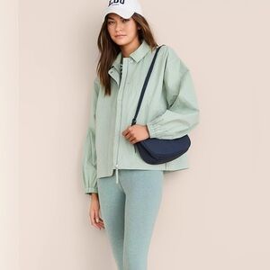 NWT Lou & Grey Sage Green Utility Windbreaker Jacket
